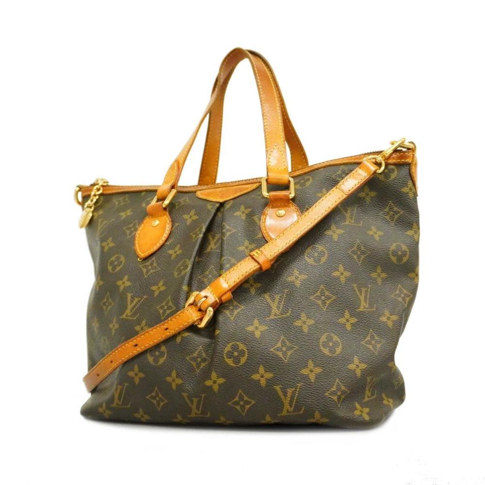 Louis Vuitton Handbag Monogram Palermo PM M40145 Brown Ladies